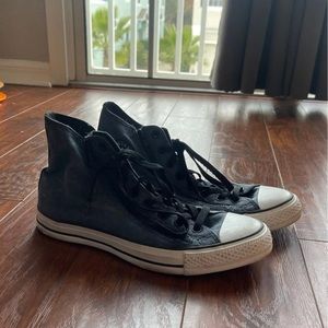 Converse all stars navy blue zippered